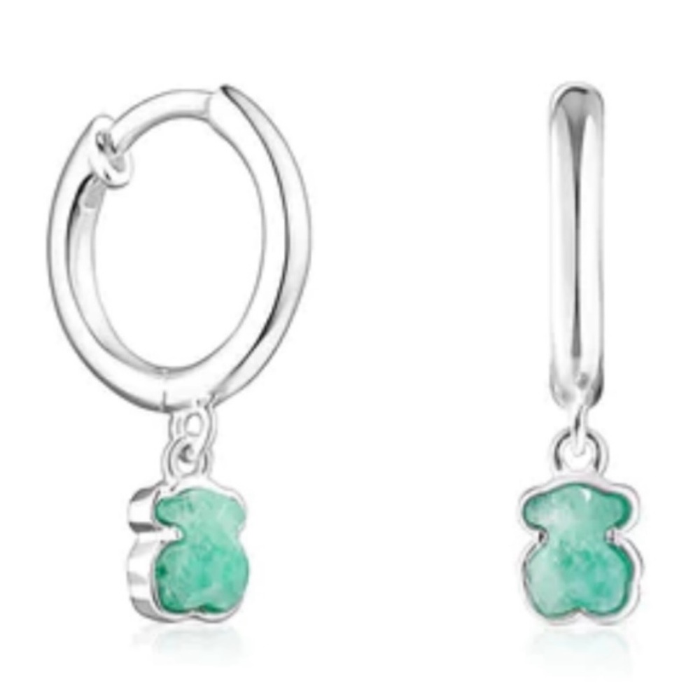 Tous Silver Amazonite Earrings